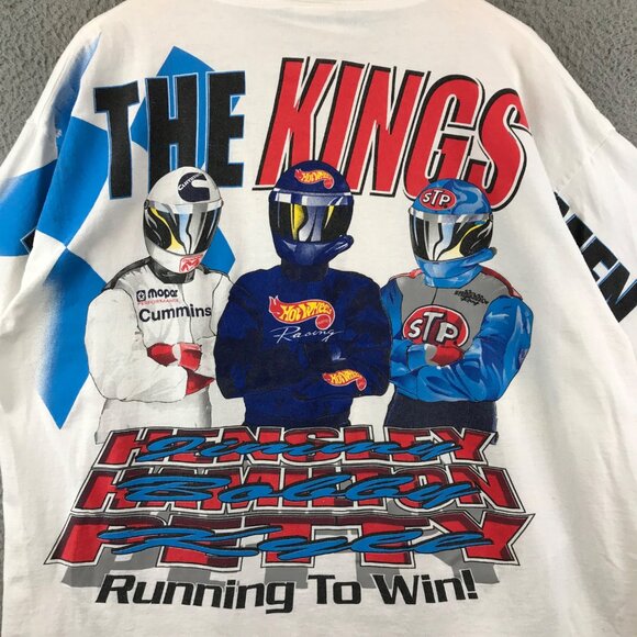 Vintage All The Kings Horses Racing T-Shirt 1997 Petty Enterprises Short Sleeve - Picture 3 of 11